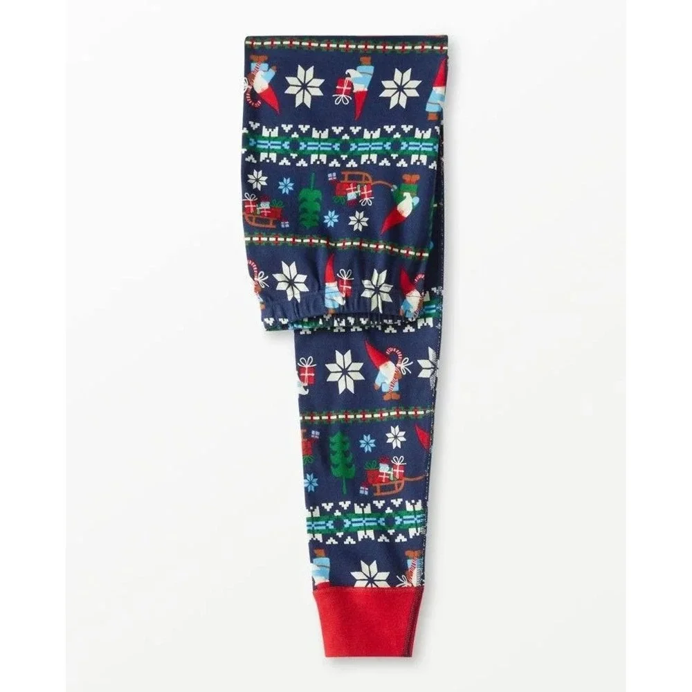 Hanna‎ Andersson Kids Pajama Bottoms Navy Christmas Print XL New With Tags